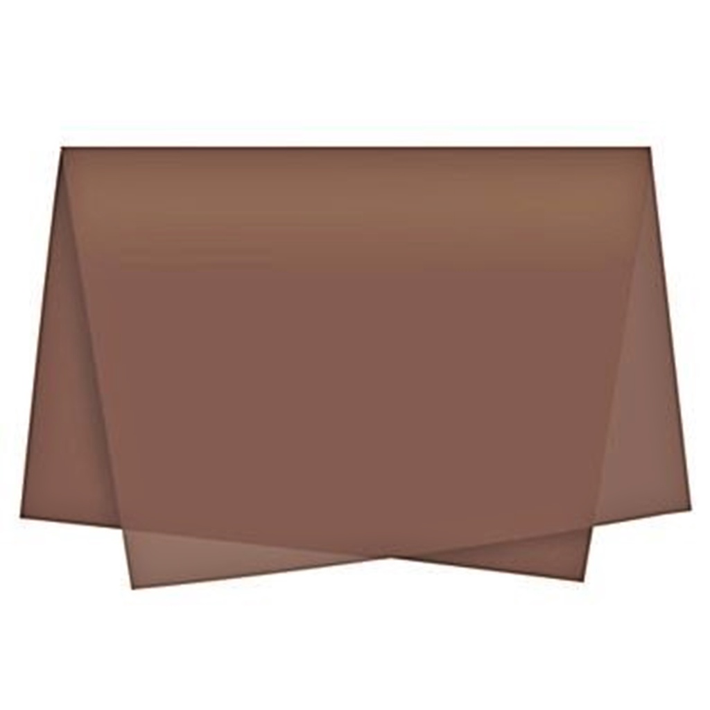 Papel de Seda Marrom Médio 50x35 Pacote com 50 folhas Embrulho Presente
