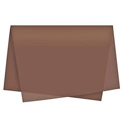 Papel de Seda Marrom Médio 50x35 Pacote com 50 folhas Embrulho Presente