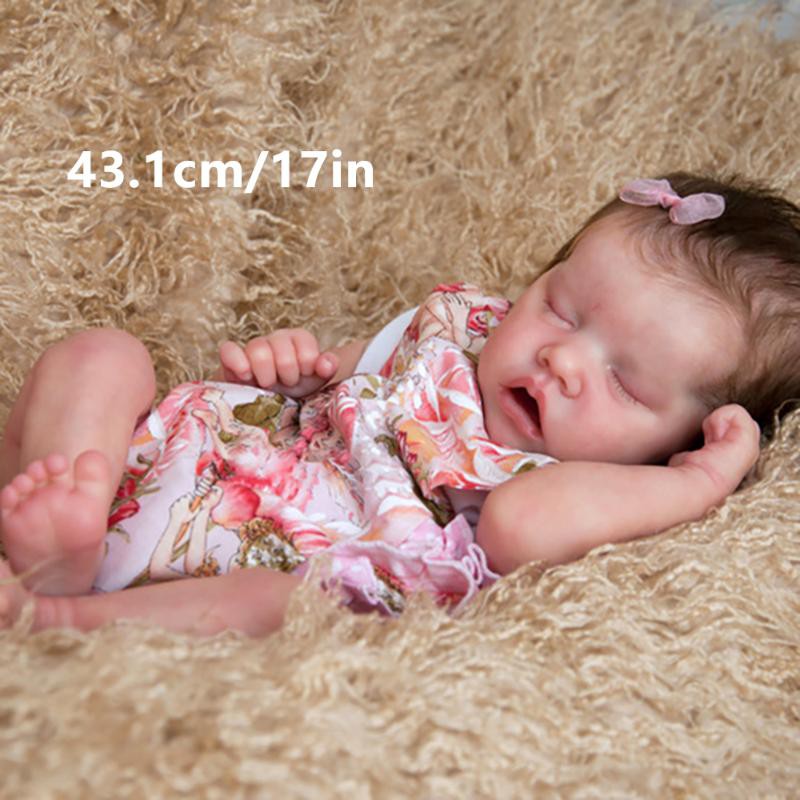 17 Inch Reborn Dolls Realistic Lifelike Cute Newborn Baby Toys Gifts Shopee Brasil
