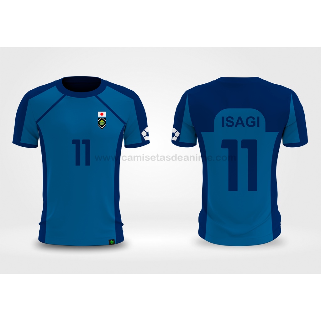 Camiseta Geek Uniforme Anime Blue Lock Futebol Yoichi Isagi 11