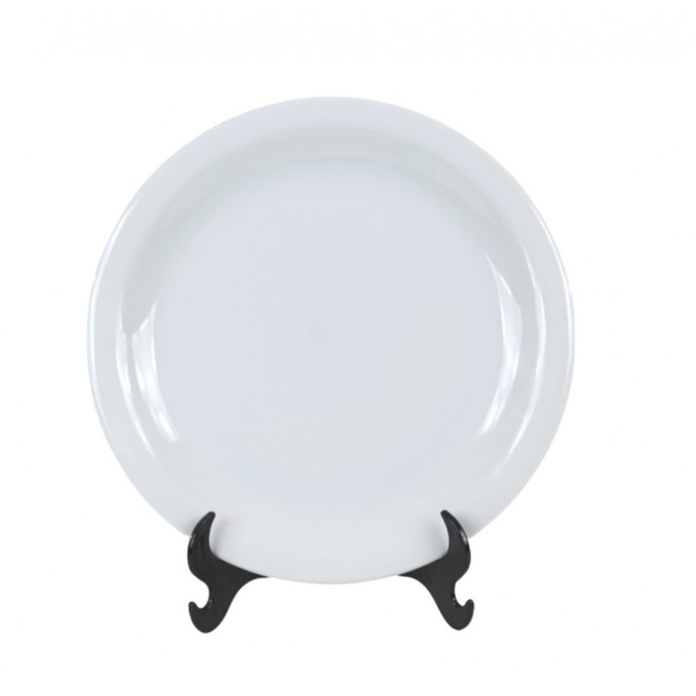 Jogo de Prato Raso Mesa Jantar 12 Peças Cerâmica Porcelart