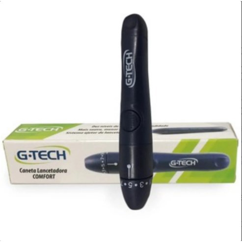Caneta Lancetadora G-tech Lancetador Confort Para Diabetes