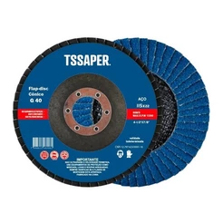 Disco De Lixa Flap 4.1/2 Grão 40 P/ Lixadeira Kit C/ 10 Pçs