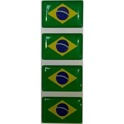 Bandeira Resinada 3D Brasil Japão Portugal Alemanha Espanha EUA Grã-Bretanha França Itália