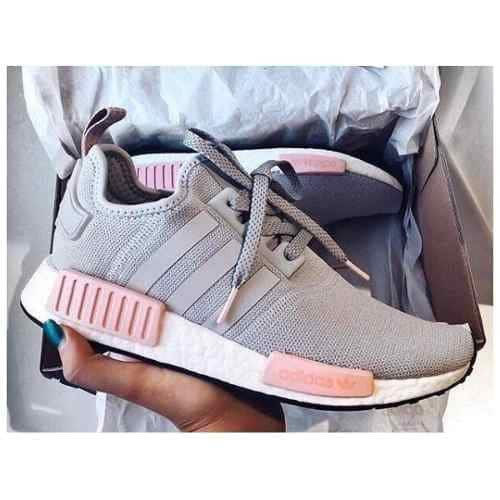 tenis adidas cinza com rosa