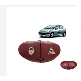 Botão Pisca Alerta Trava Destrava Peugeot 206  - PG0204 em Oferta na Shopee