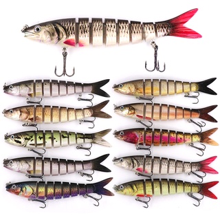 Isca De Pesca Do Robalo 13.5cm/20G Multi Articulado Dura Nadador Afundamento Lento Segmentada