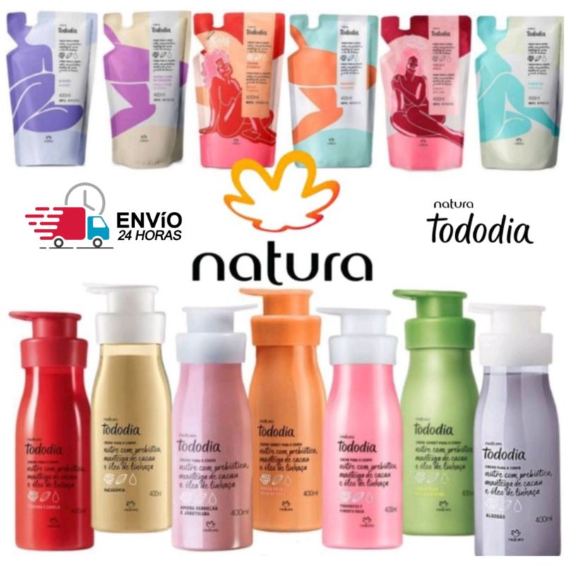 Creme Refil Hidratante Corporal Natura Tododia - Novo - Original (Escolha o seu)