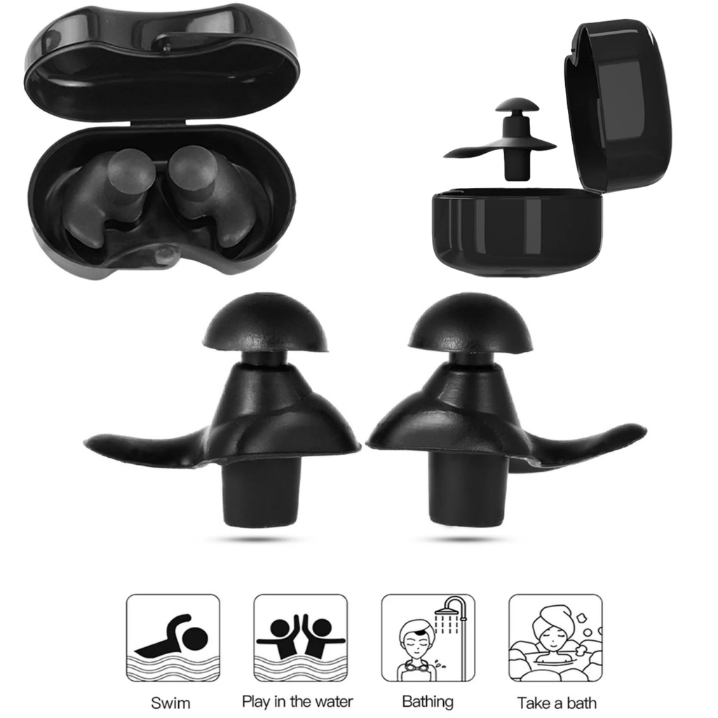 protetor auricular infantil para natação + case (A pronta entrega ...