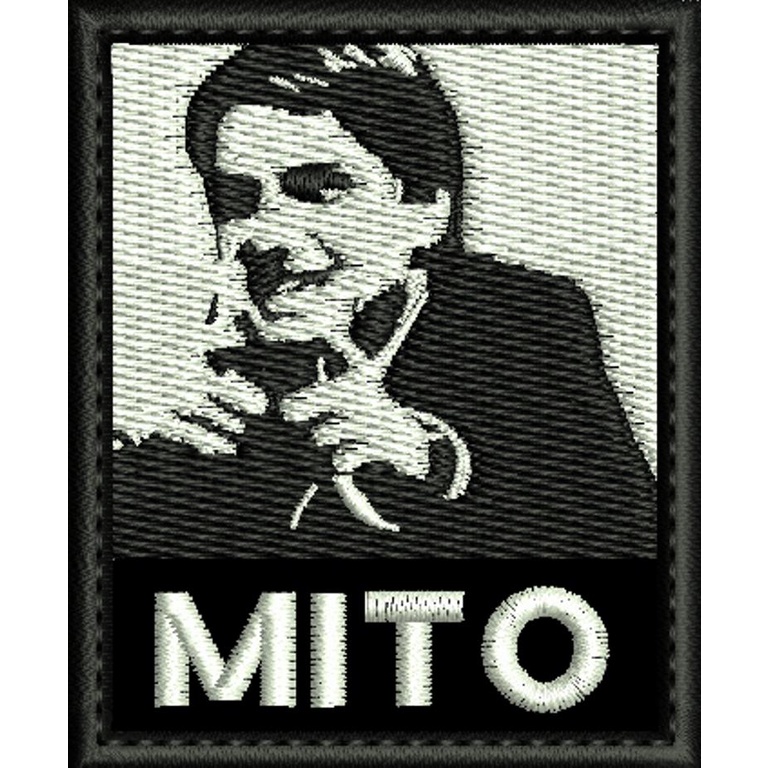 PATCH BORDADO MITOATIRANDO com carrapicho, para costurar ou Termocolante - Escolha o tamanho