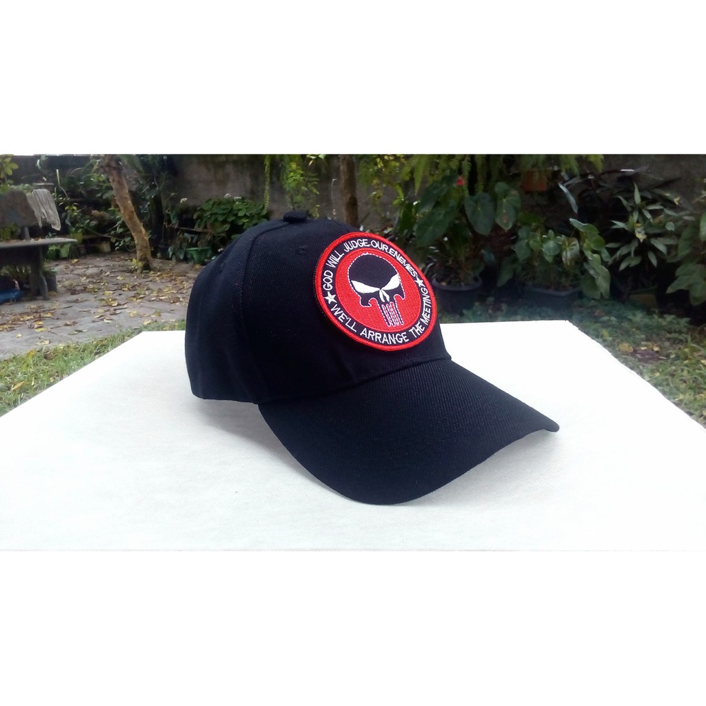 Boné Chapéu Patch Phantom Justiceiro Punisher Atirador Elite Army Exército Militar Airsoft Sniper