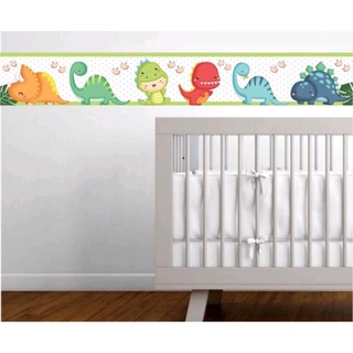 Faixa Decorativa Adesiva Infantil Dinossauros Quarto 5