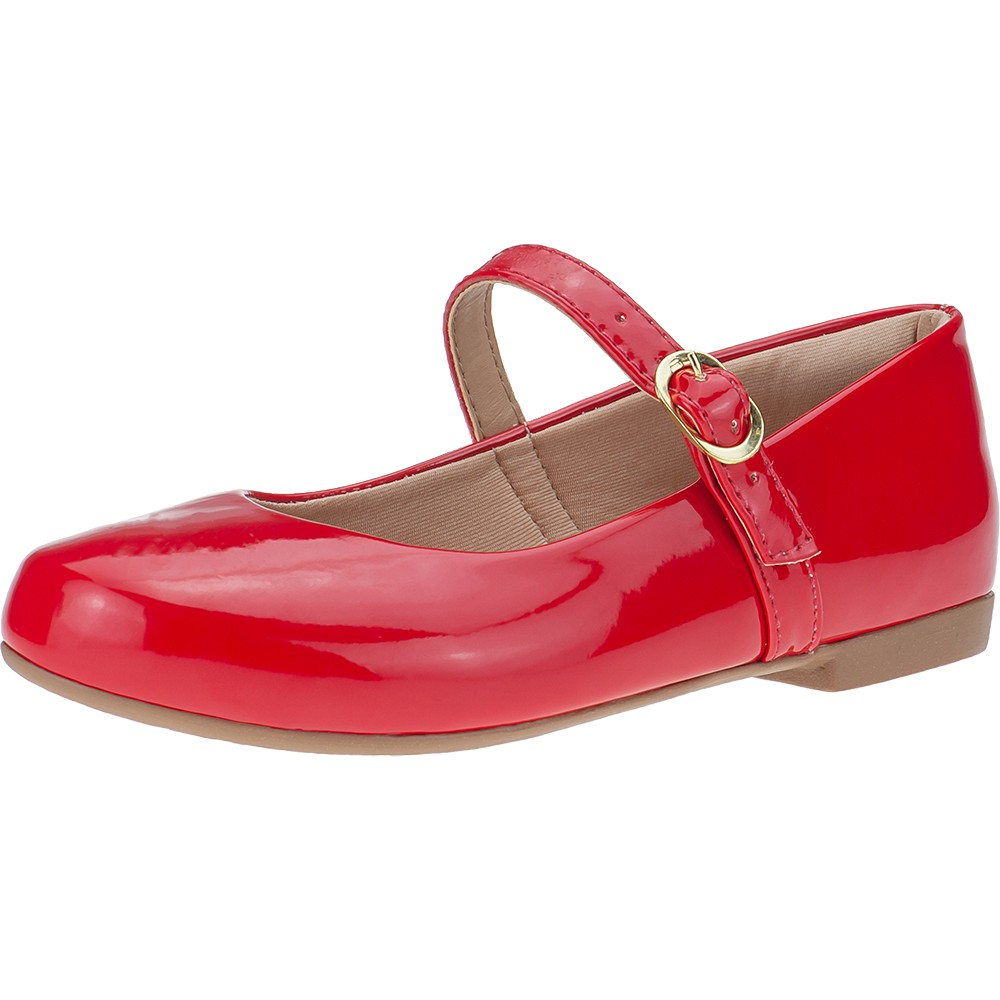 Sapatilha Infantil Vermelha Sapato Leve Boneca Salomé Menina - Baby & Kids Fashion