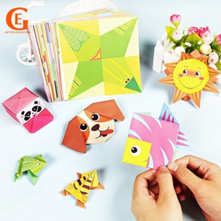 54páginas Origami Papel De Bricolage Kids Cartoon Manual De Dobrável Montessori Brinquedos Educacionais em Oferta na Shopee