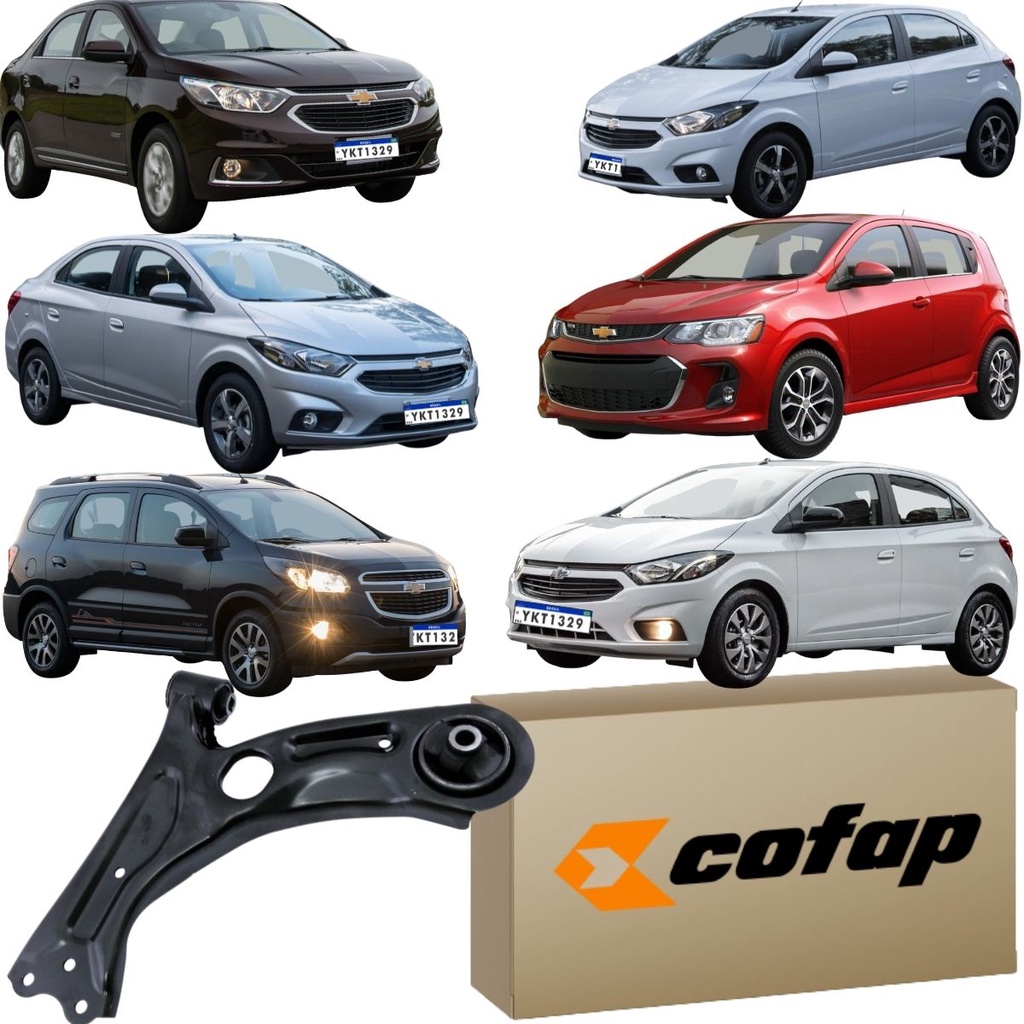 Bandeja Lado Esquerdo Balança Original Cofap Cobalt 2012 2013 2014 2015 2016 2017 2018 2019 2020 Onix Prisma Sonic Spin Joy 2021