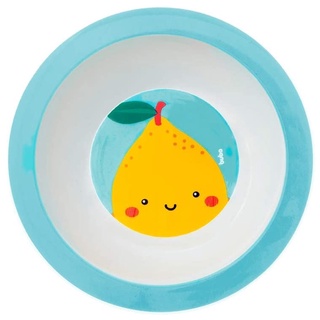 Prato Para Alimentação Bebê Bowl Infantil 350ml Introdução Alimentar Frutti Limão Buba