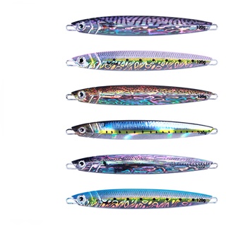 Isca De Pesca 40g/60g/80g/100g/150g/200g No Mar Profundo Impressora 3D Iscas Artificiais De Ponta Lenta Para Atum , Grupor , Dente , Baixo , Salmão