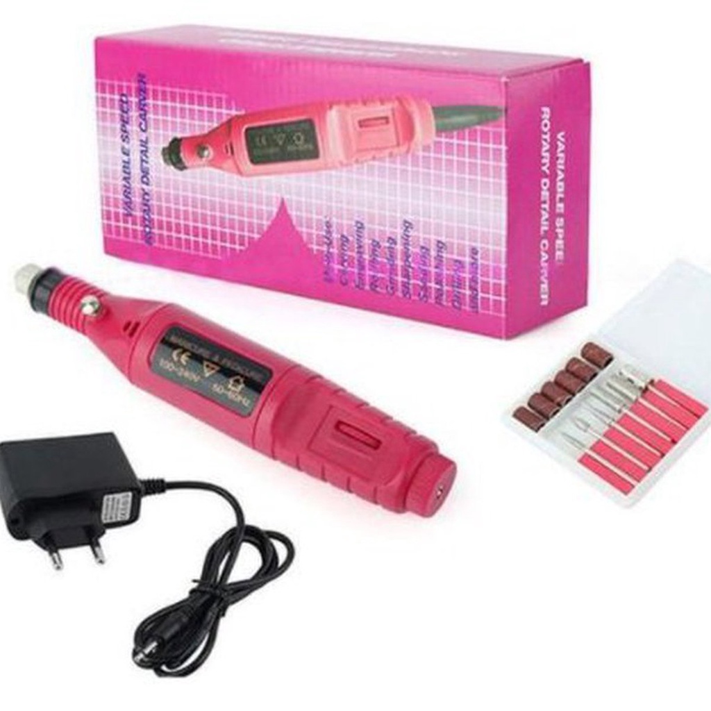 Lixadeira Bivolt Motor Caneta Unha Lixa Elétrica Profissional Bloco Motor Bivolts