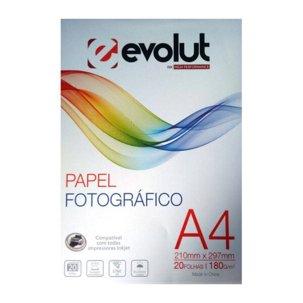 Pacote Papel Foto Fotográfico High Glossy 180g A4 Evolut 20 Folhas Shopee Brasil 7925