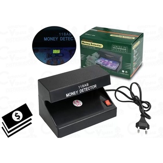 Maquina Identificador Detector De Dinheiro Documento Notas Cédulas Falsas Luz Negra Uv em Oferta na Shopee