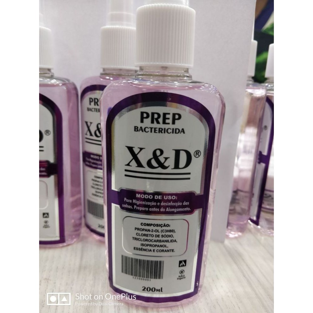 Prep X&D Bactericida Para Cuidados Da Unha  200ml Alongamento Acrigel Bactericida Spray Higiene / TINTINNAILCENTER