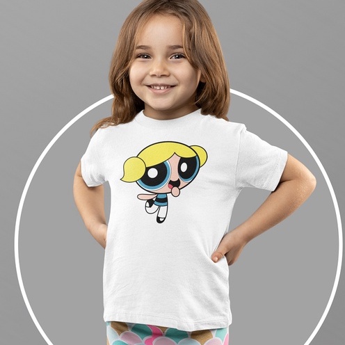 Camiseta Infantil Lindinha Camiseta Super Poderosa Camiseta para Criança 4103