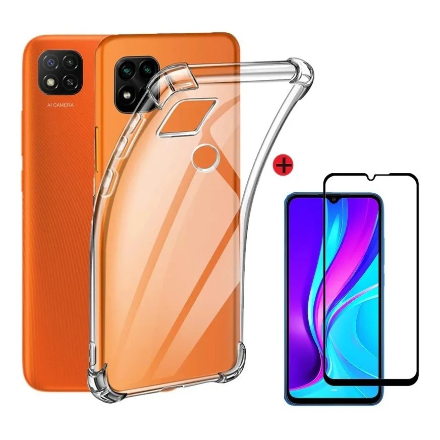 RankOne Cover Per Redmi 9C / 9C NFC / 10A – Custodia TPU Design CD Similpelle