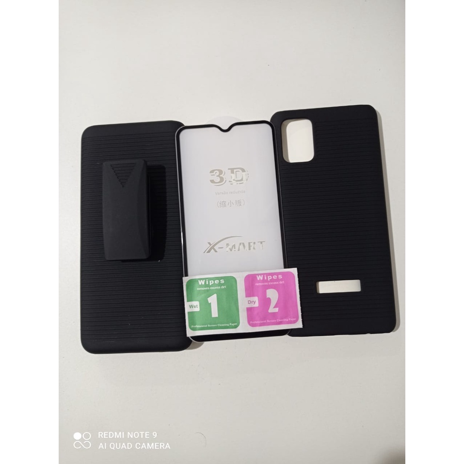 Capa Belt Clip Motorola Moto G10 / G20 /G30 Preta + Suporte Cintura