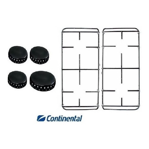 Kit Espalhador + Grelha Fogão Continental Singolo 4 Bocas