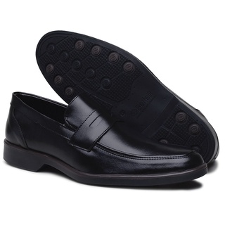 Sapato Social Masculino Couro Bico Redondo Luxo Estilo de Calçar Conforto Qualidade Moda PROMOÇÃO