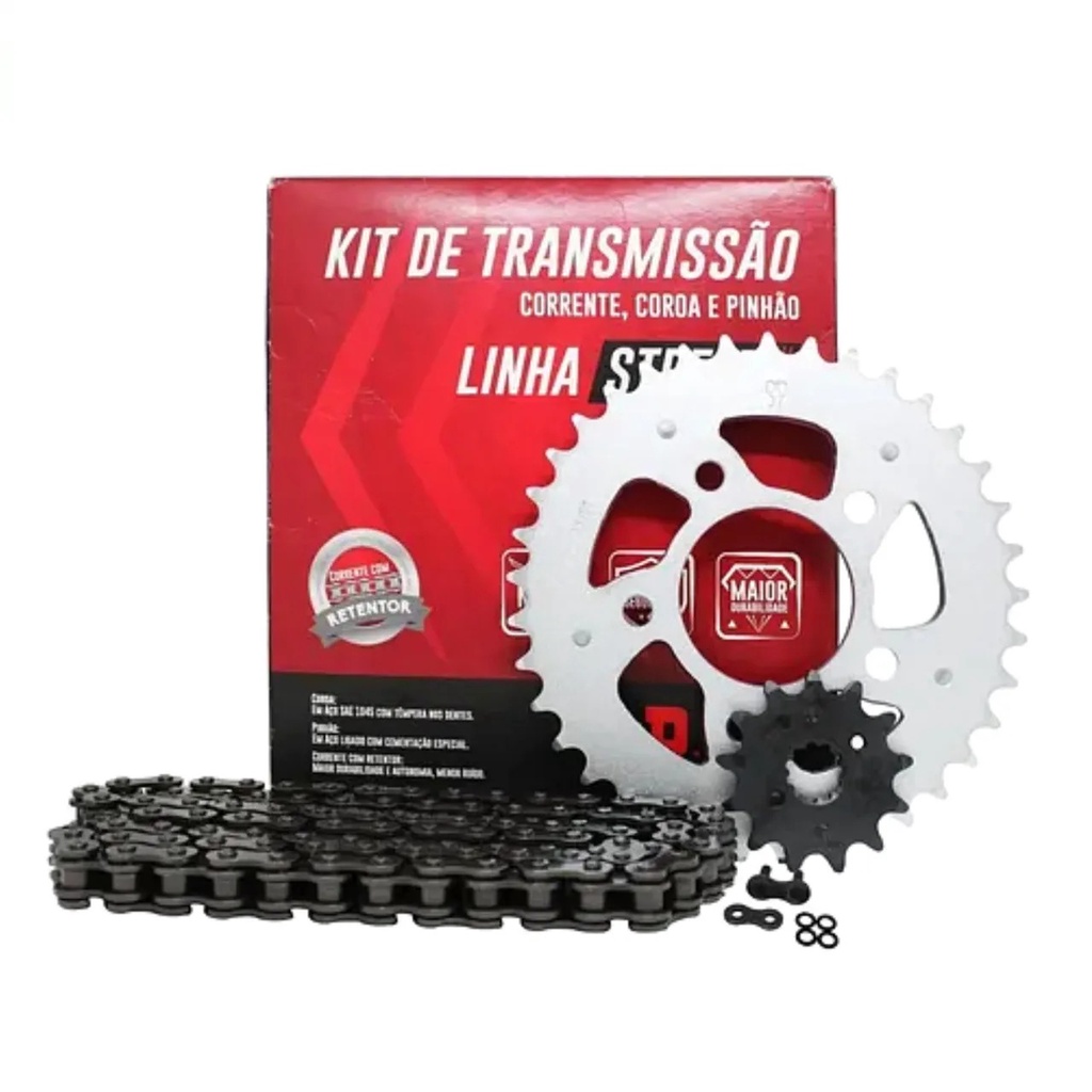 Kit Relação Twister 250 2001/2008 Com Retentor Did Reforçada - Spare Parts and Accessories for Vehicles
