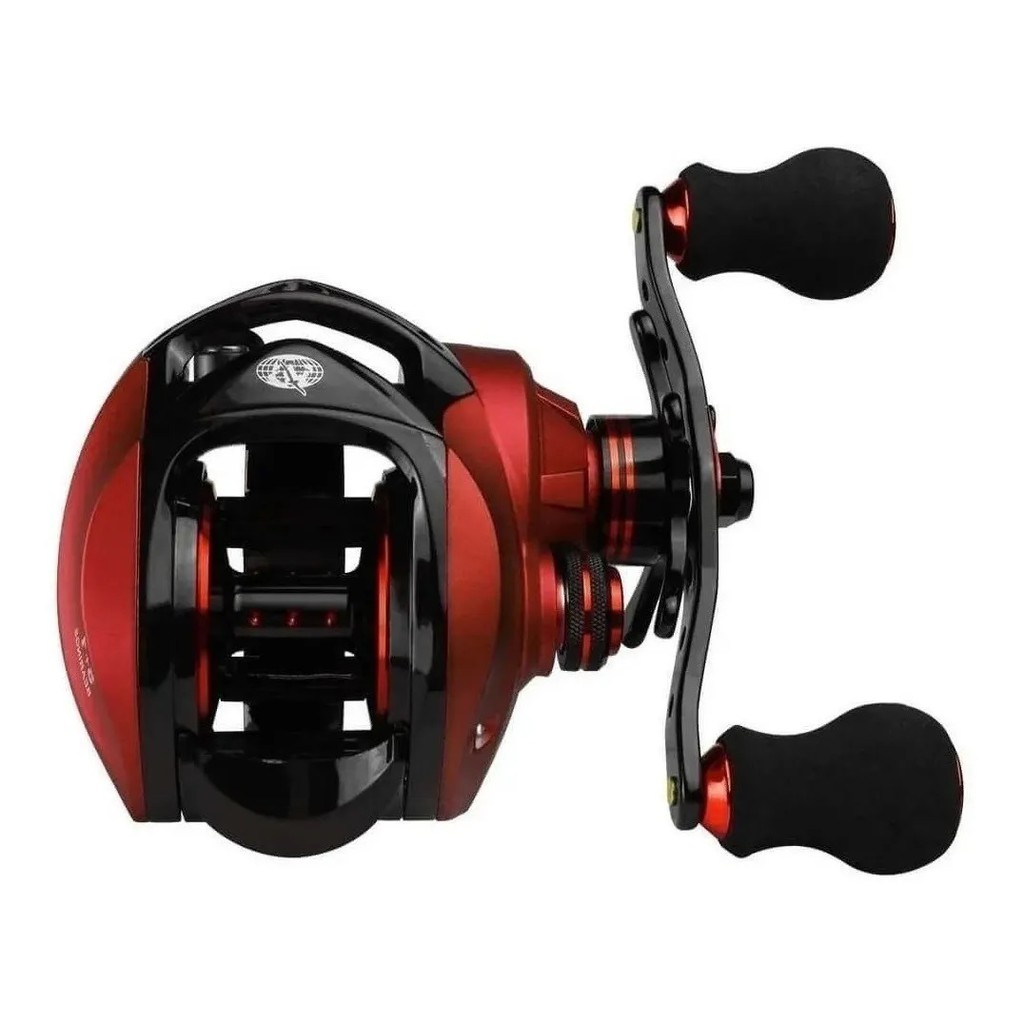 Carretilha Perfil Baixo Coral Red Direita Albatroz Fishing