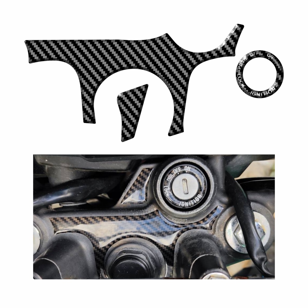 Protetor Resinado Carbono Mesa Ignição Moto Bros 160 Ignicao