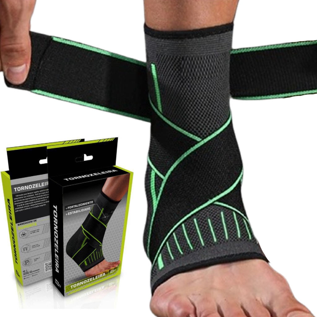 1 Pcs tornozeleira esportiva Bandagem Compressão Elástica Órtese Ankle