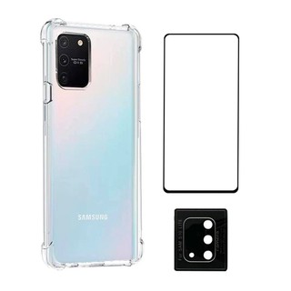 Capa Capinha Case Air Bag Samsung Galaxy S10 Lite + Pelicula DE Vidro 3D+Pelicula Camera 3D