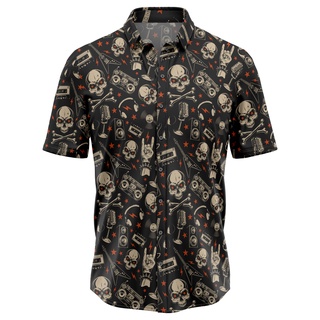 Camisa skull rock and roll musica [Ref-105]