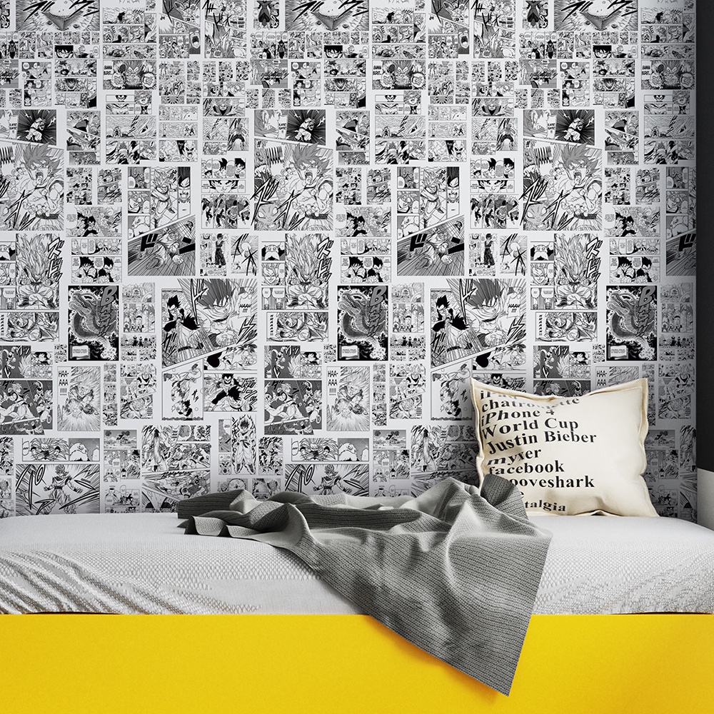 Papel De Parede Adesivo Mangá One Piece Naruto Death Not A13