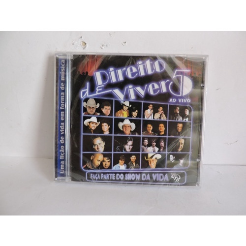 Cd Direito De Viver 5 Bruno E Marrone Sérgio Lacrado Novo