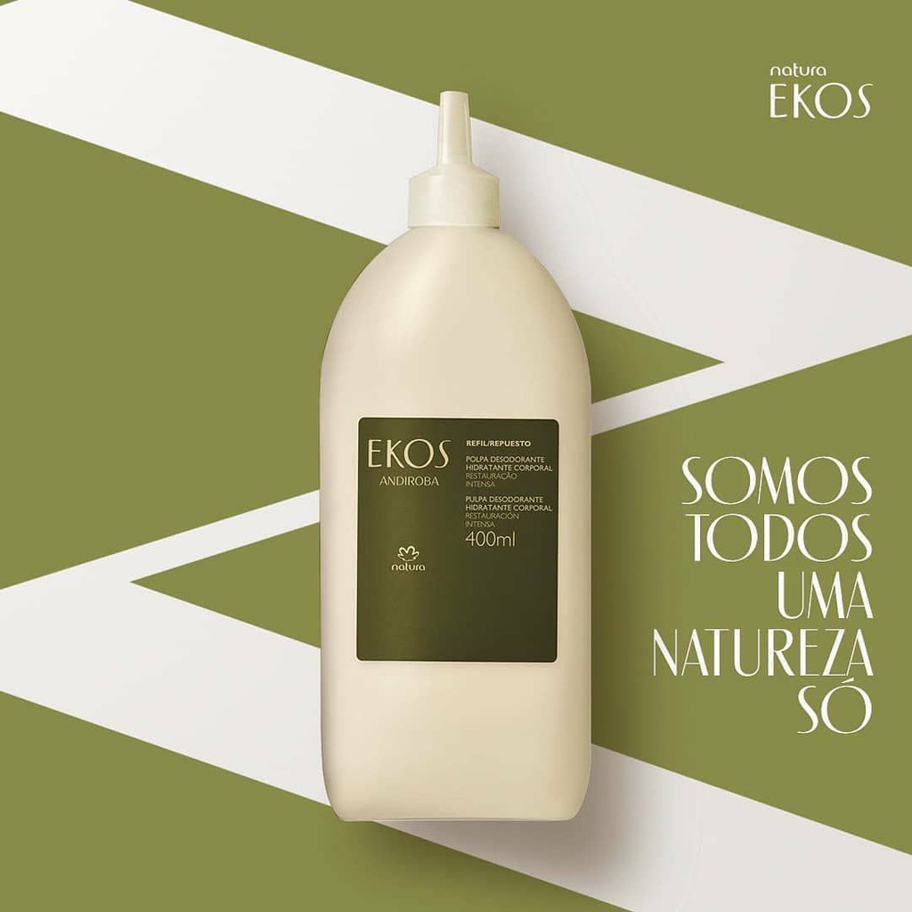 Refil Natura Ekos Polpa Desodorante Hidratante Corporal Andiroba 400ml |  Shopee Brasil
