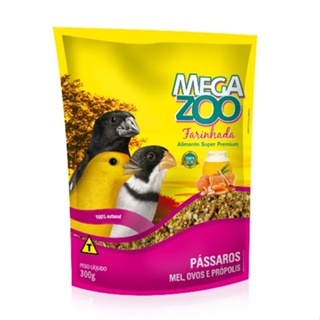 Farinhada P/ Pássaros Mel, Ovos E Propolis 300g - Megazoo em Oferta na Shopee