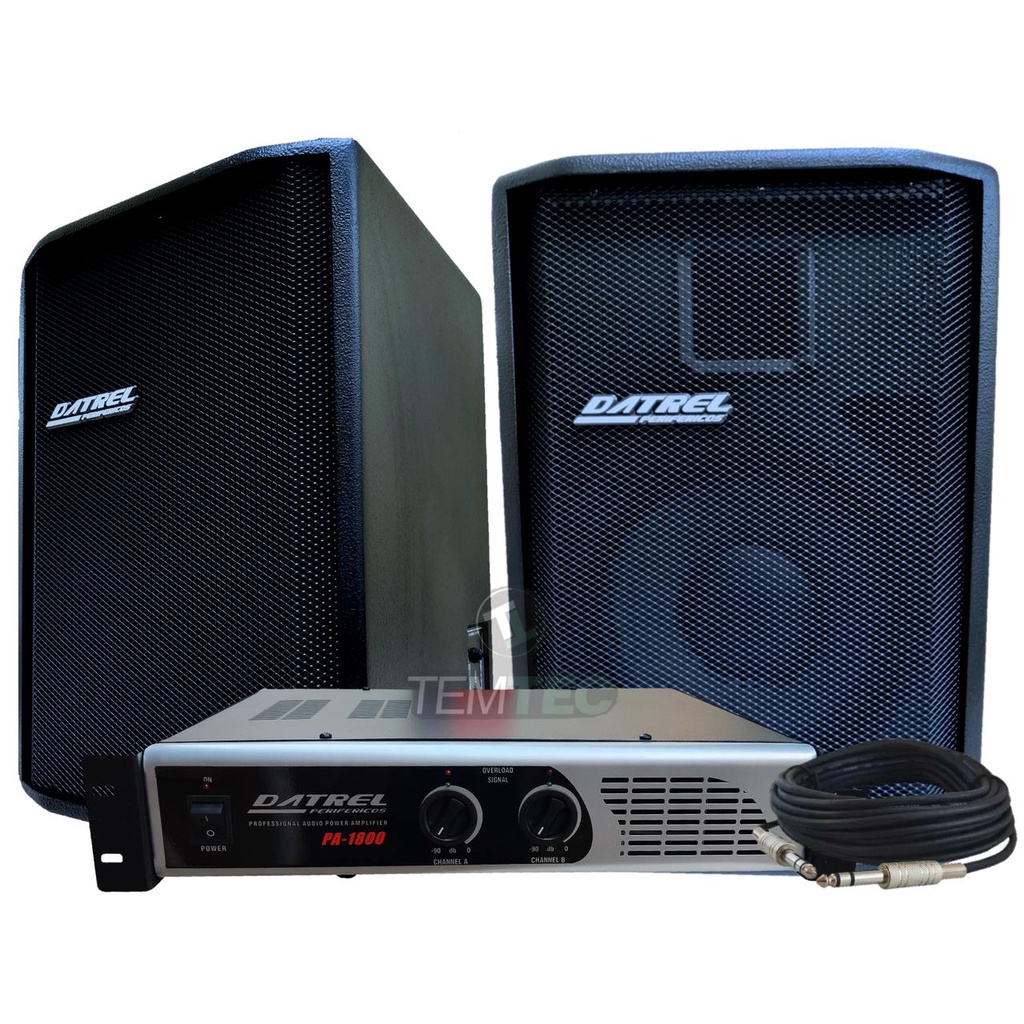 Caixa De Som Kit 2 Passiva 200w 1 Potência 300w Profissional