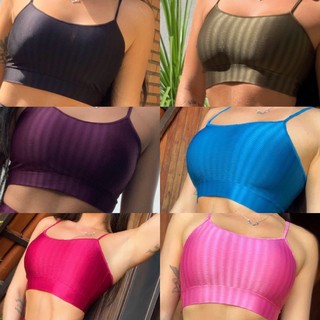toper fitness,tecido tecnológico com proteção uv,s/bojo excelente sustentação,tecido excelente qualidade em Oferta na Shopee