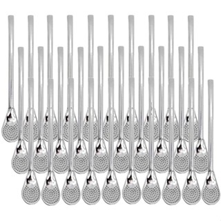 Bomba para tereré e chimarrão metal comum polido aço inox lisa (PROMOÇÃO) em Oferta na Shopee