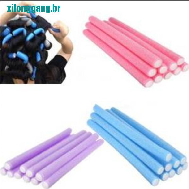 Xing 5Pçs Rolos De Cabelo Para Fazer Cachos Torção Flexível Espuma Flexível / Utensílio Faça Você Mesmo | Shopee Brasil