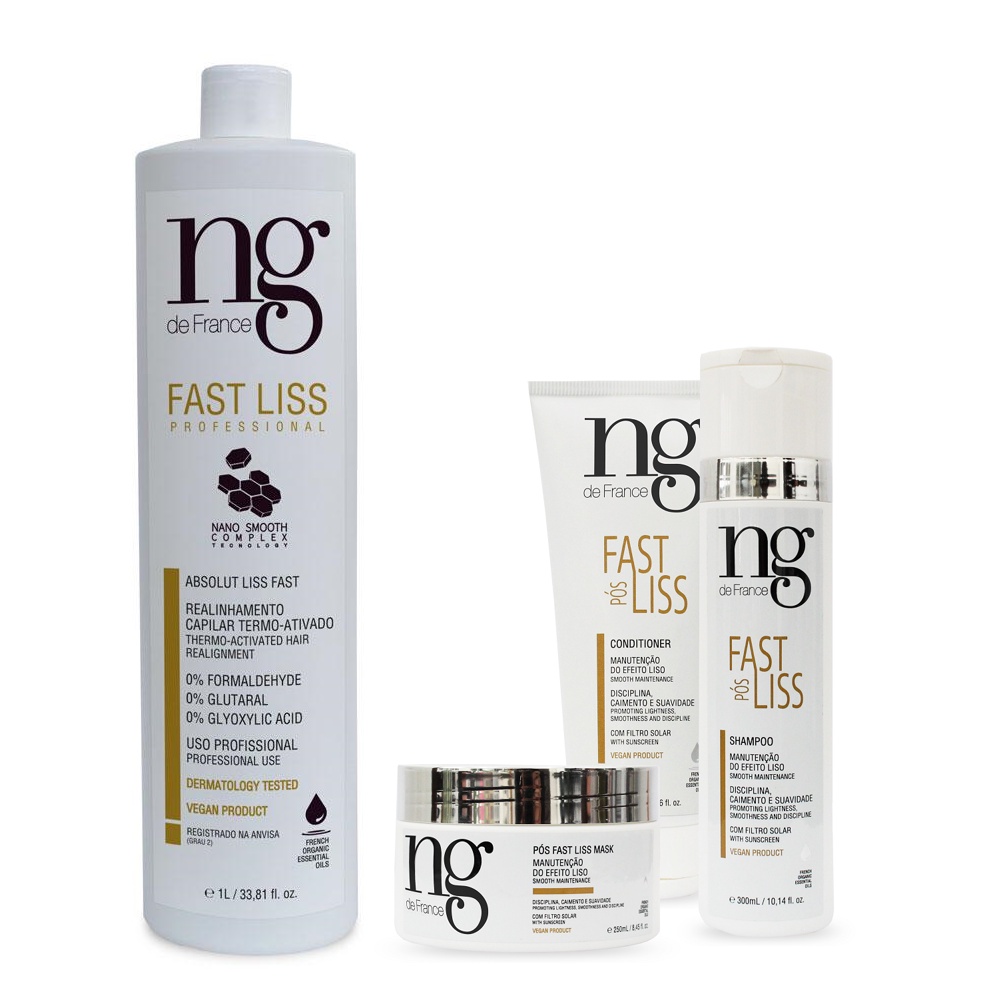 Ng De France Fast Liss + Kit Pós Fast Liss
