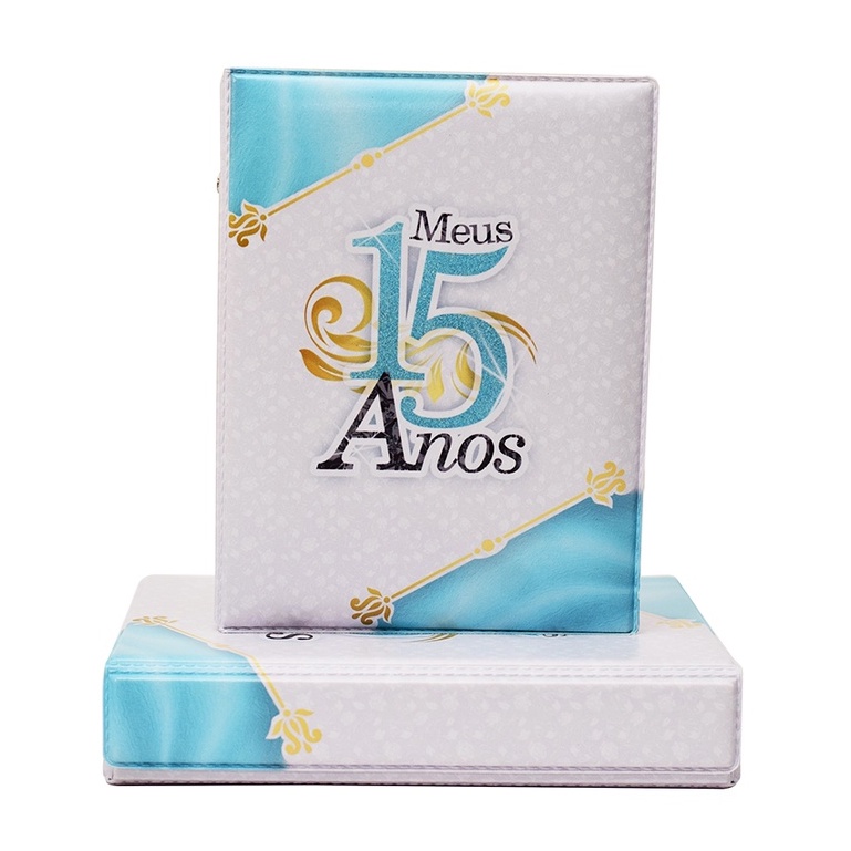 Álbum Fotográfico Caixa Imã Luxo 15 Anos 100 Fotos 13x18