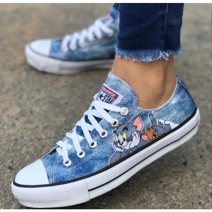 Tenis Converse Cano Baixo All Star Azul Bebe Feminino Masculino Unissex Classic Tradicional Shopee Brasil