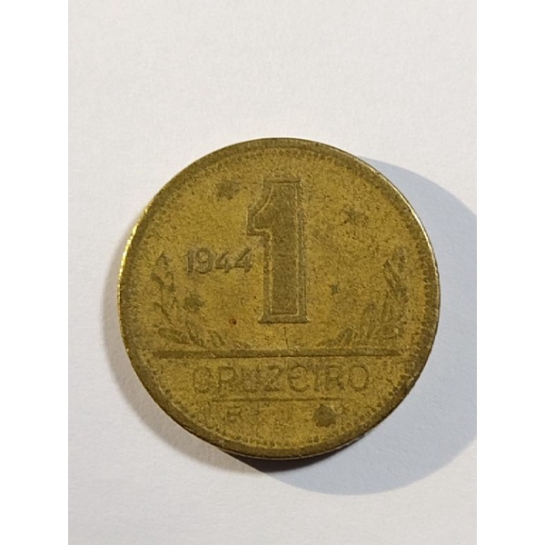Moeda 1 cruzeiro 1944 Brasileira
