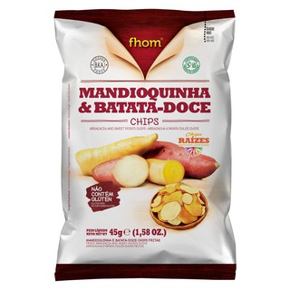 Batata Doce e Mandioquinha Chips Veg