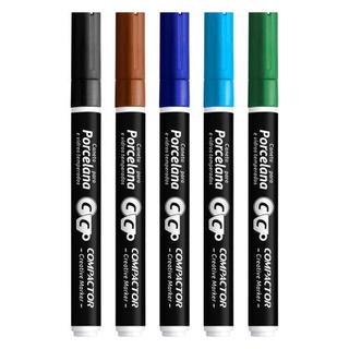 Kit com 10 Canetas para Porcelanas - Creative Marker Compactor